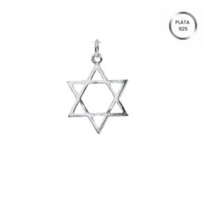 Colgante Estrella de David Plata de Ley