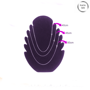 Cadena de Plata Tamaños Variados